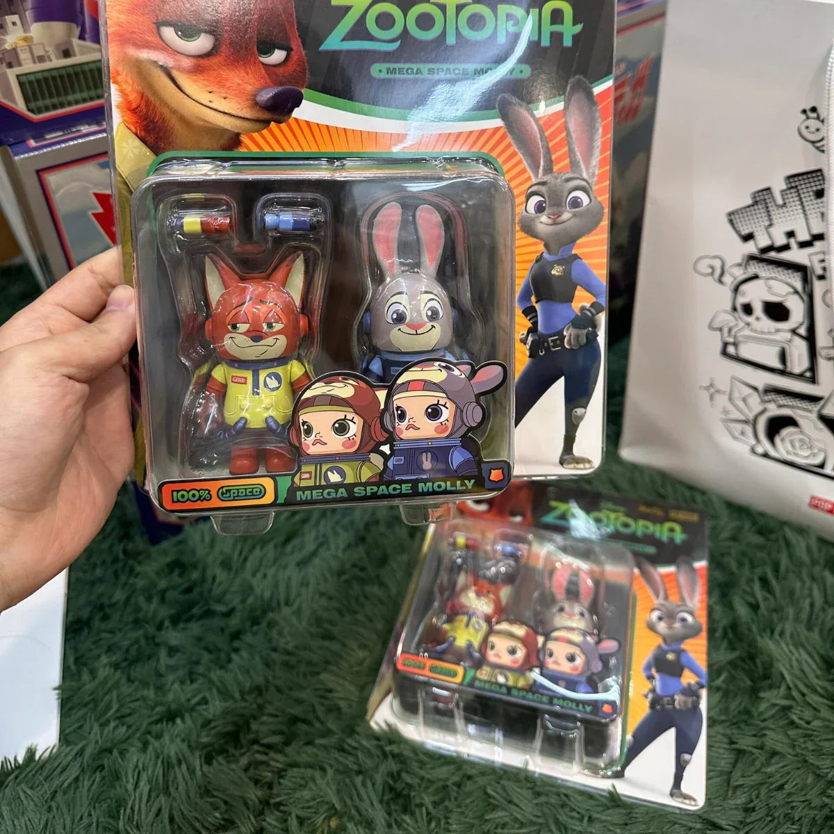 Pop Mart Mega Space Molly Zootopia Judy & Nick Set 100% – ri-son