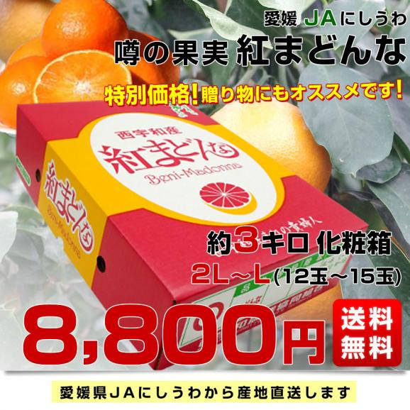 お歳暮 ギフト】愛媛県より産地直送 JAにしうわ 紅まどんな 2LからL