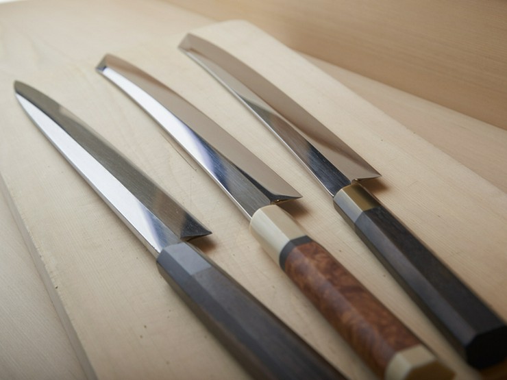 K*.様 切付柳刃包丁 二葉商会 坂下勝美作 切付柳刃包丁 二葉商会 坂下