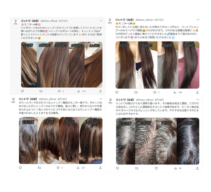 ☆冬のヘアケア SALE☆ Rintorシャンプー 300ml リフィル 3本セット