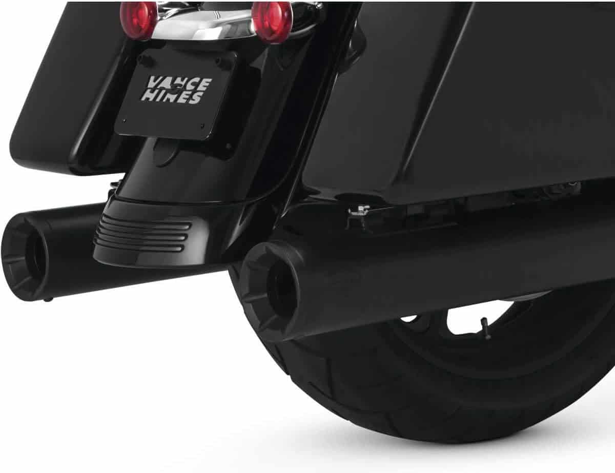 Vance and Hines Black Eliminator 400 Slip-on Mufflers 17-UP Harley