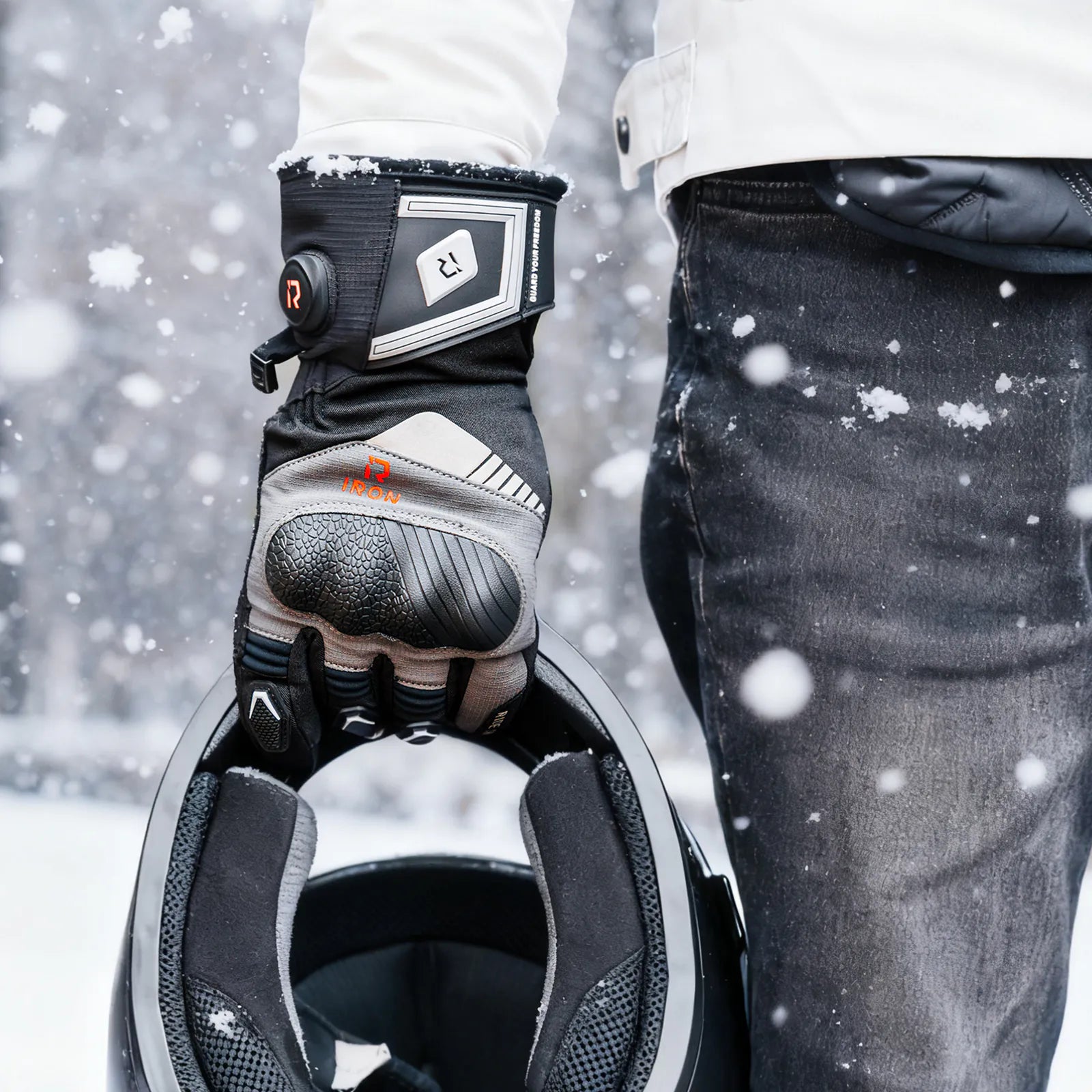 RIDEIRON 冬用防水 スマート電熱 バイク用グローブ| MG7501H