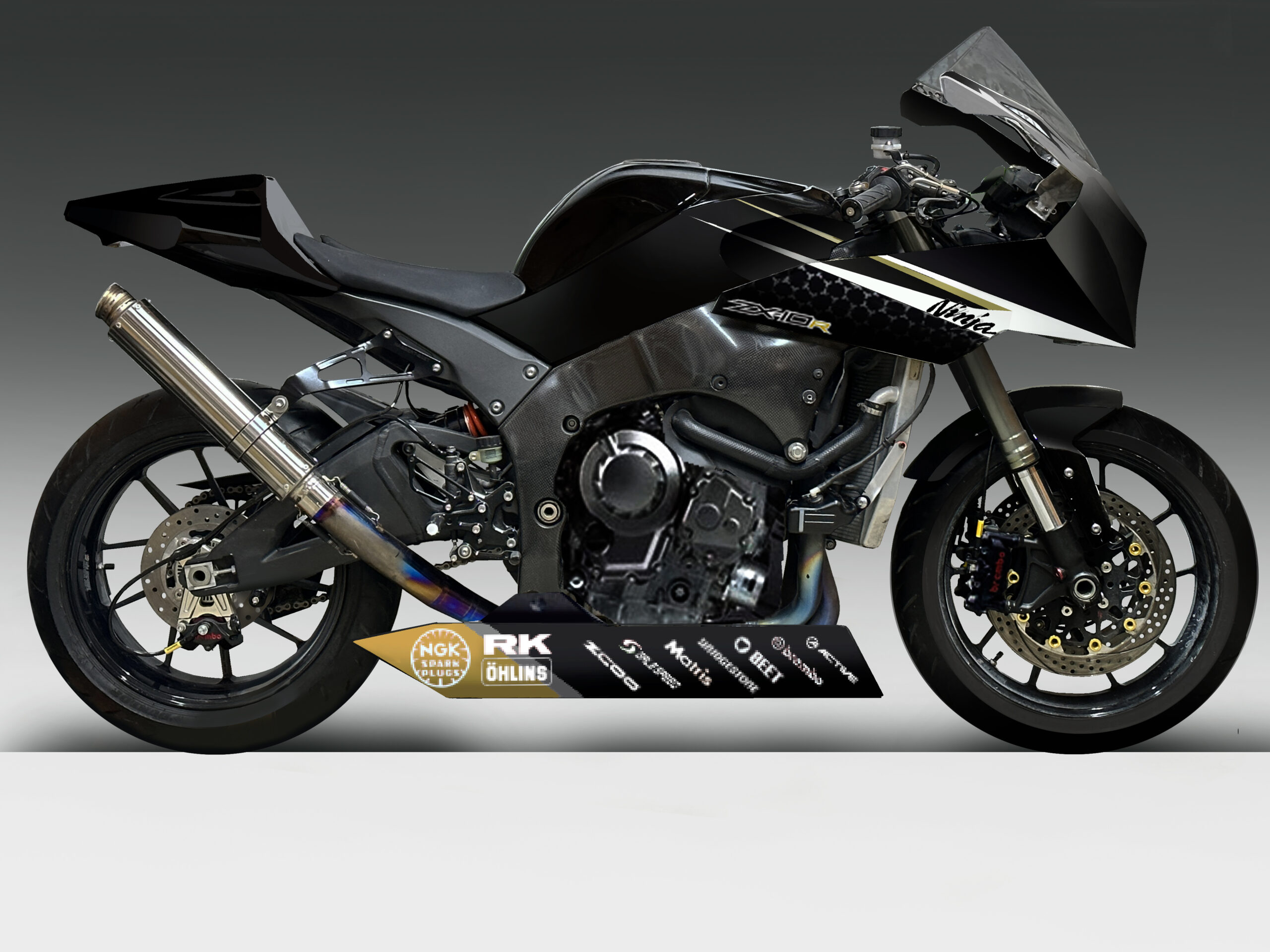 妄想.JP | ZX-10R J/KをNinja化する㊿+⑥