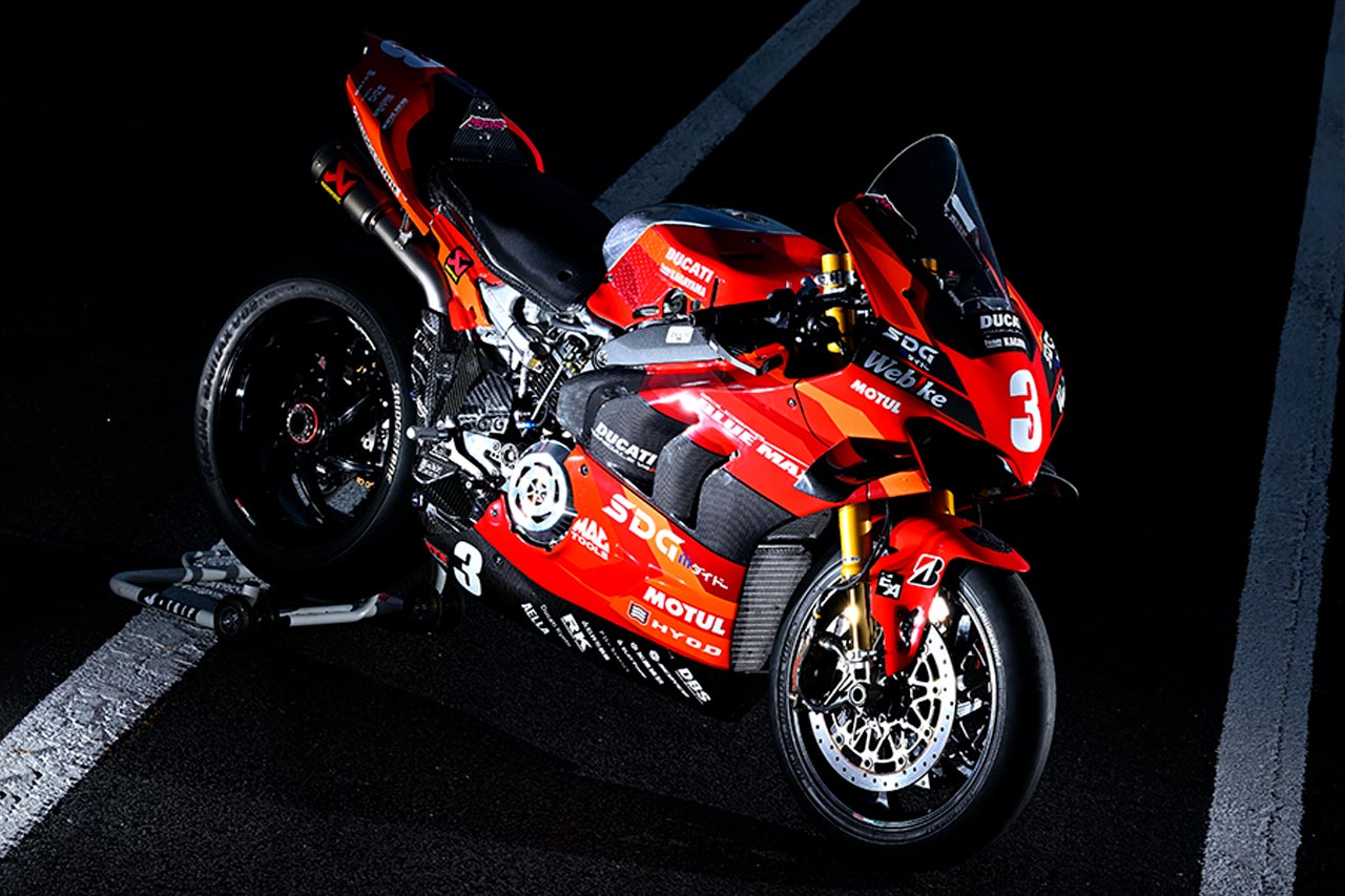 全日本JSB1000王座を戦うSBKチャンピオンマシン”DUCATI Panigale V4 R