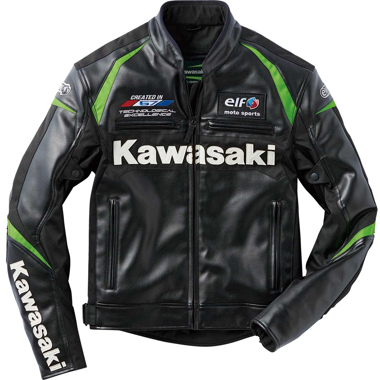 KAWASAKI／カワサキ×elf エボルツィオーネPUレザージャケット】ファン