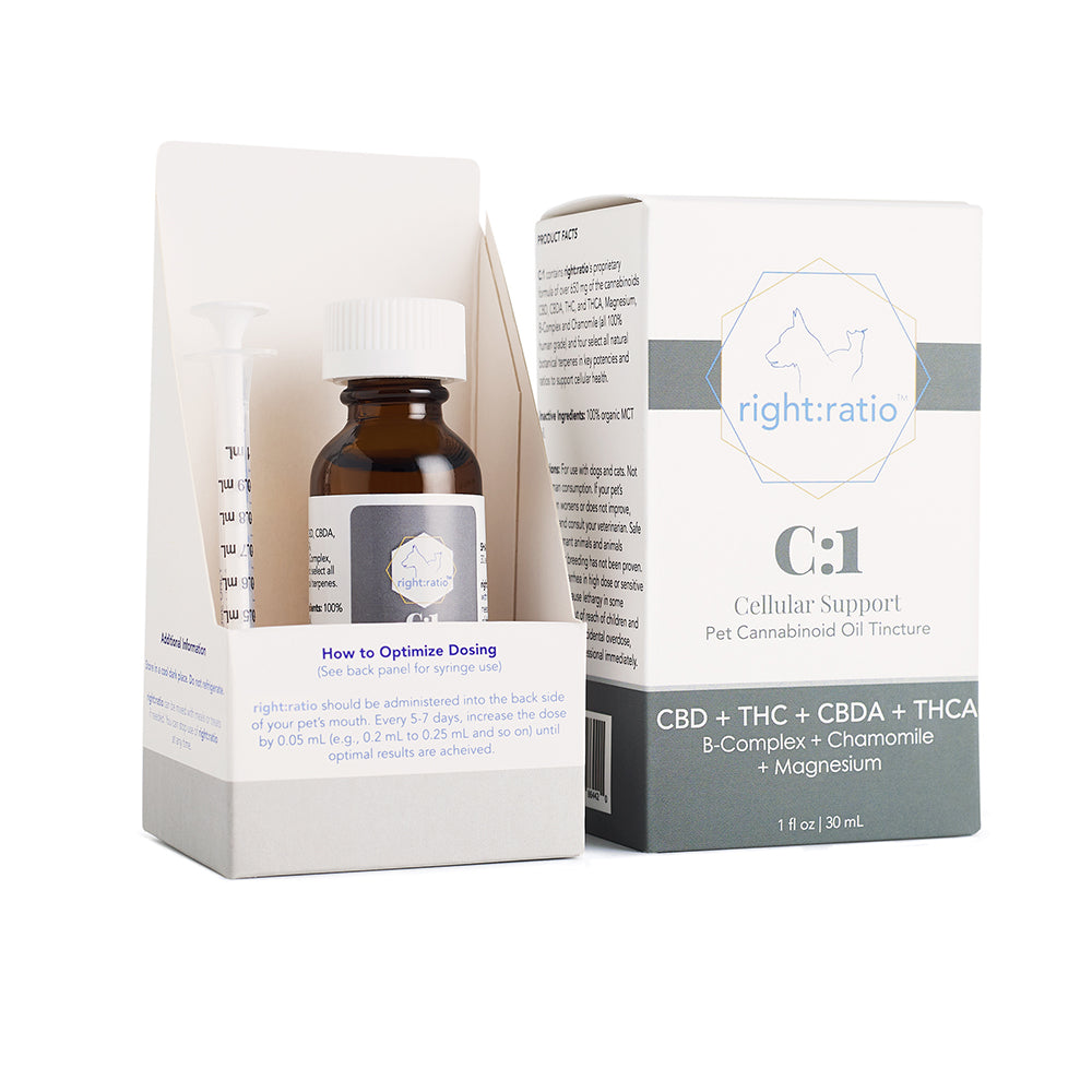 C:1 - Natural CBD Cellular Health Support for Pets – Right:Ratio CBD