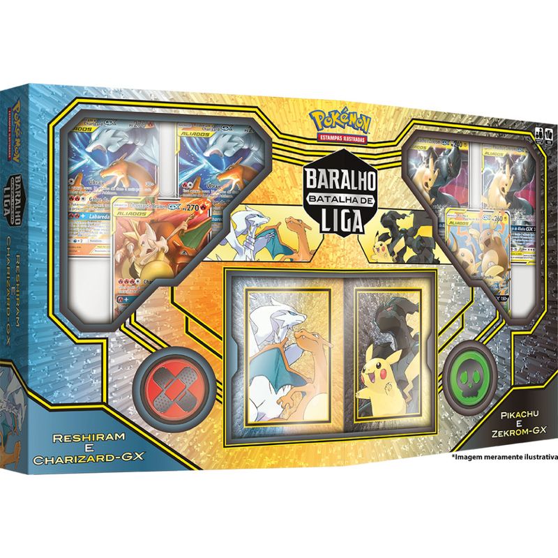 Confira Box Pokémon - Box Batalha de Liga - Pikachu e Zekrom