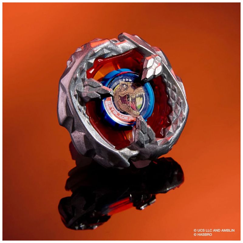 Beyblade X Jurassic World T. Rex vs Mosasaurus Multipack conjunto