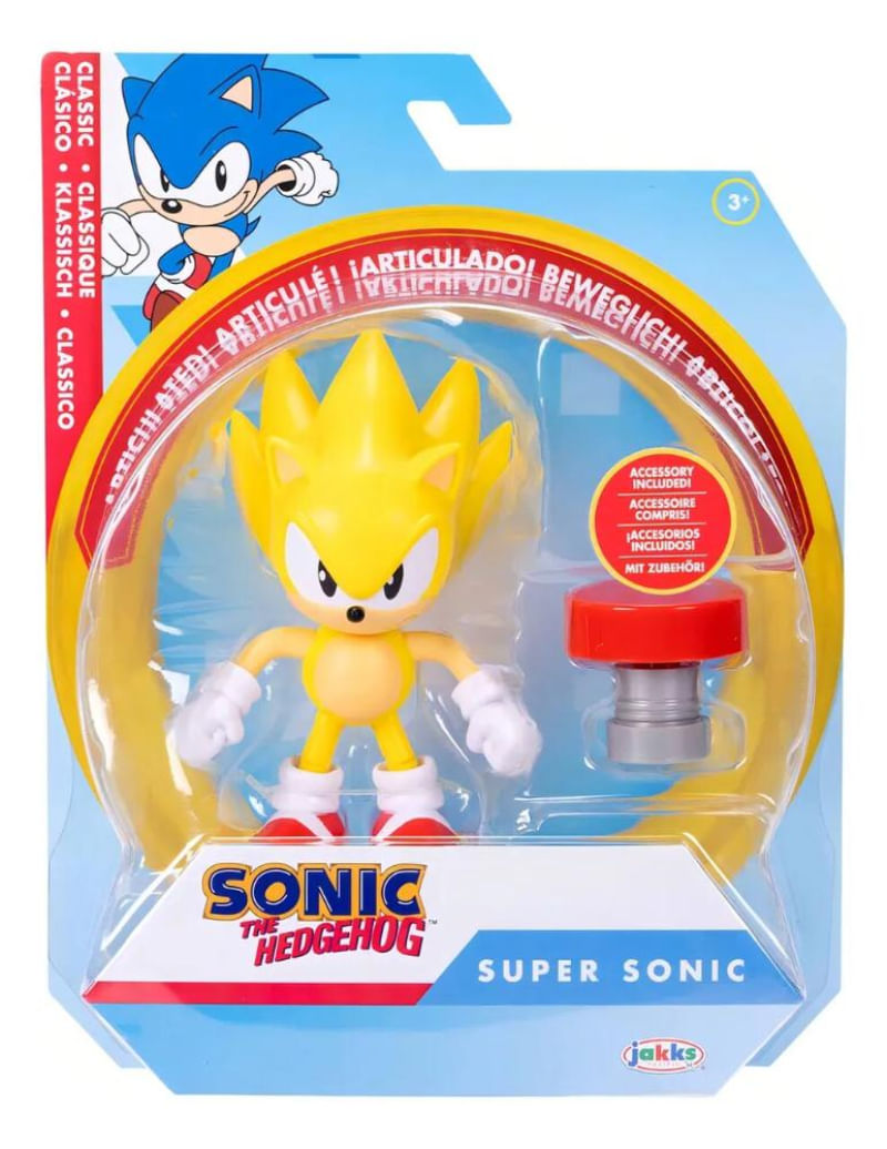 Boneco Super Sonic Com Mola Sunny - 4550 - Ri Happy
