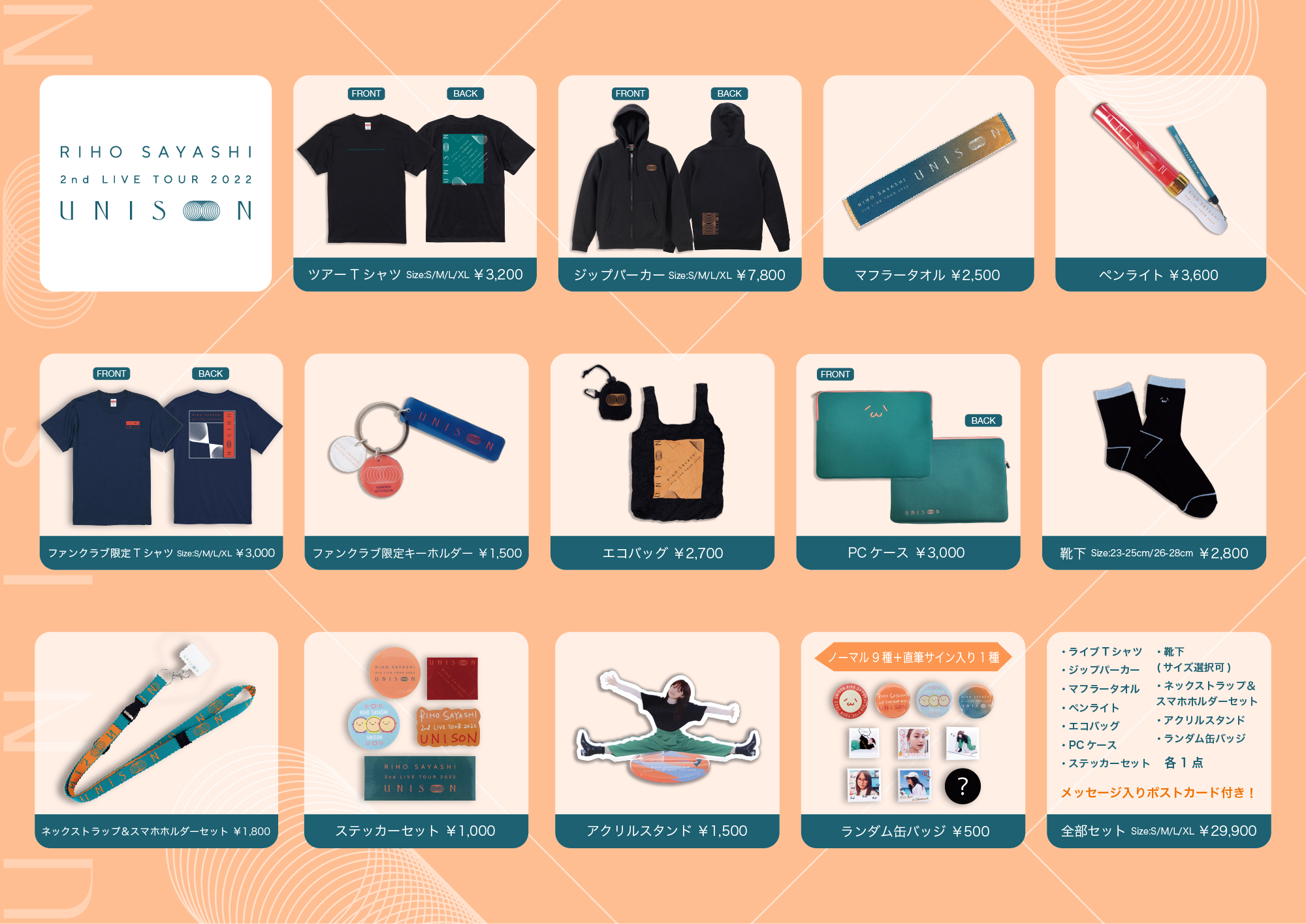 2nd TOUR】『RIHO SAYASHI 2nd LIVE TOUR 2022 UNISON』オフィシャル