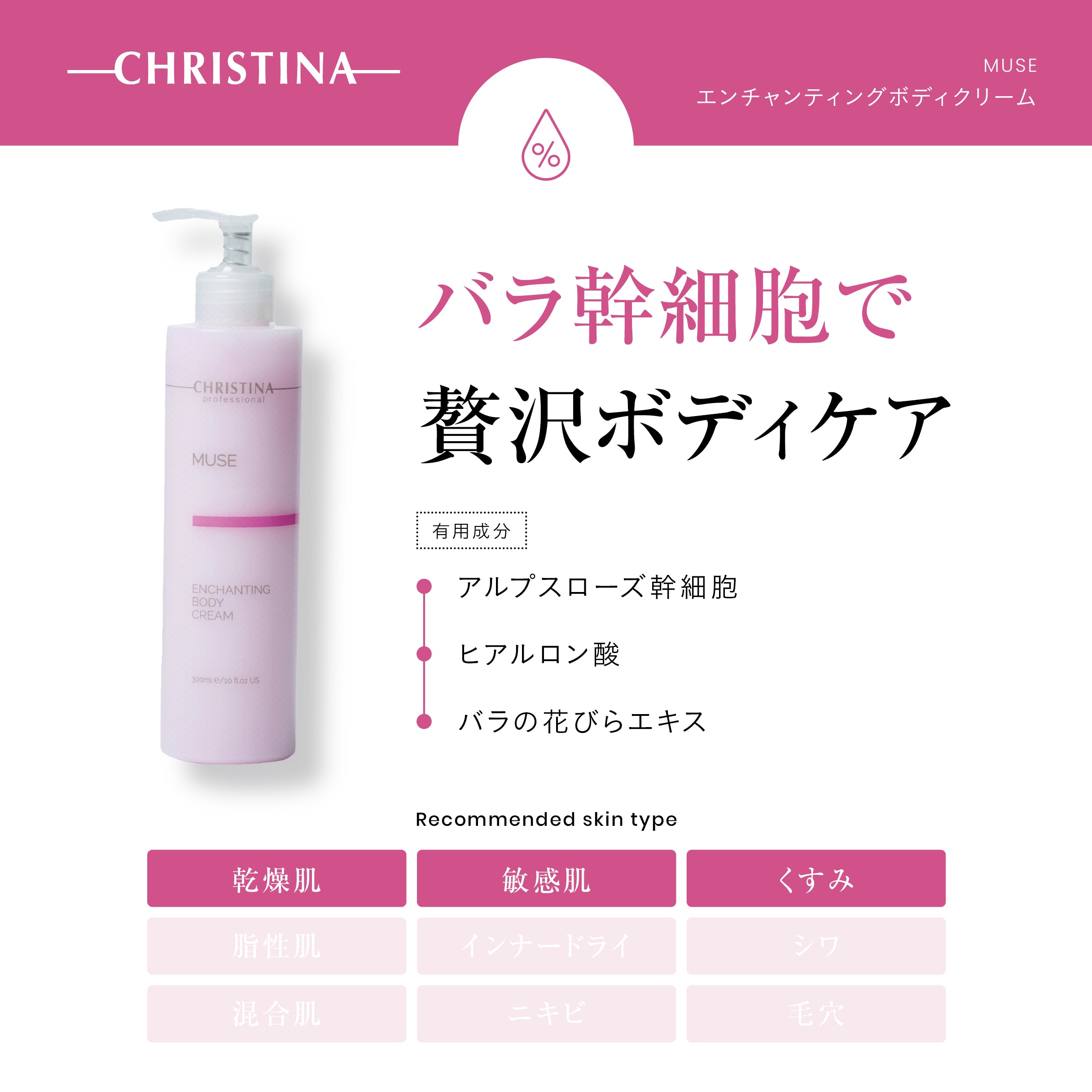 クリスティーナ】ミューズ | エンチャンティングボディクリーム – Rist