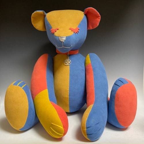 藤井フミヤさん ファンクラブ限定販売 テディベア 全長約65cm 約20年前