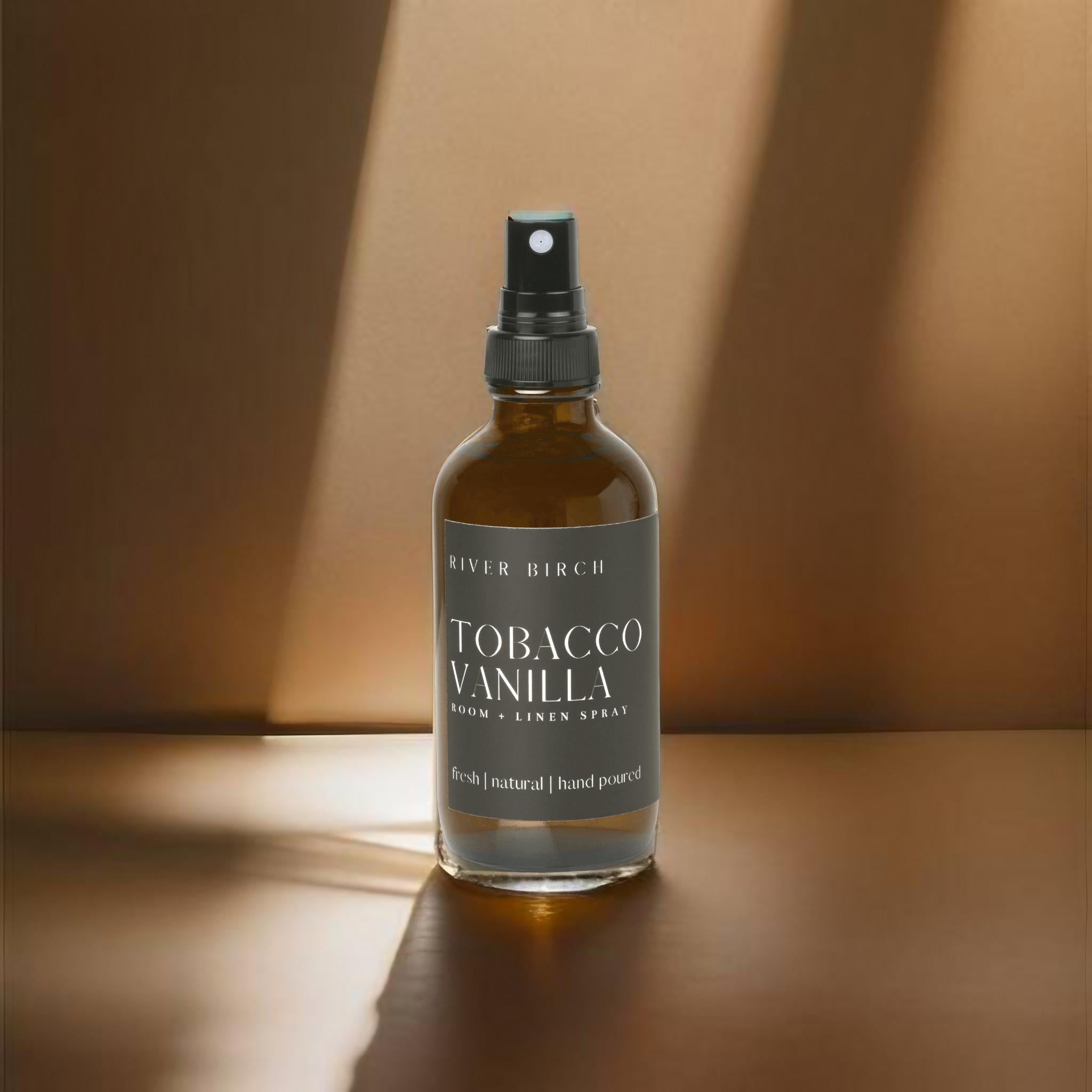 Tobacco Vanilla - 4 oz Amber Glass Room + Linen Spray – River