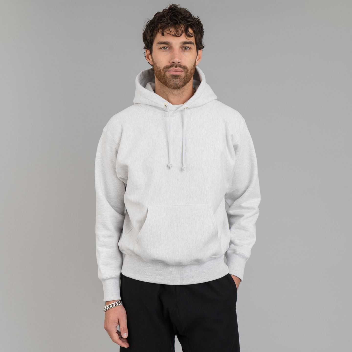 Heavyweight Hooded Sweatshirt Silver Grey - The Real McCoy's | R&H