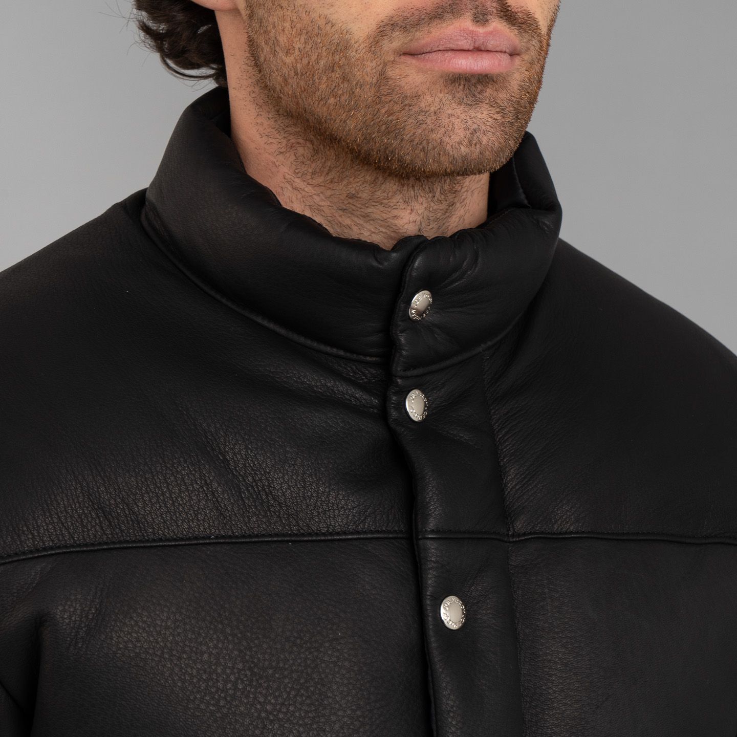 MJ23119 Deerskin Down Jacket Black - The Real McCoy's | R&H