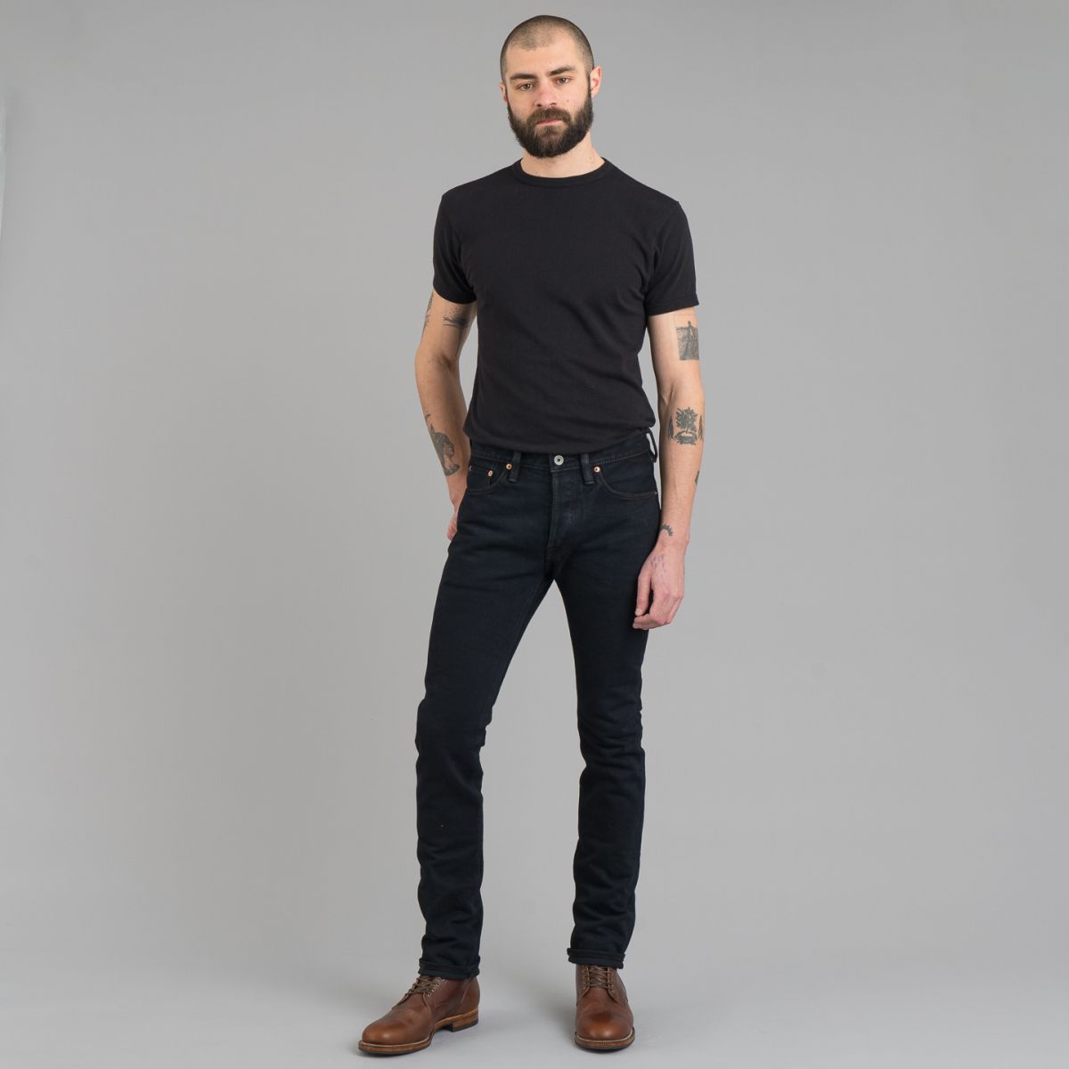 IH-555s-21OD 21oz Super Slim Jeans - Iron Heart | Rivet & Hide
