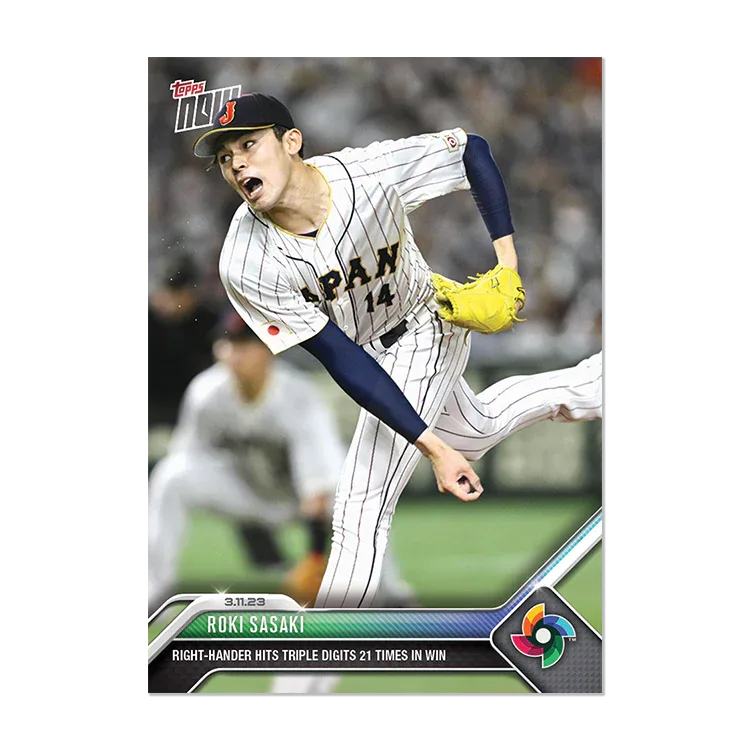 2023 WBC Topps NOWで振り返る侍ジャパンの軌跡 - Topps Ripped