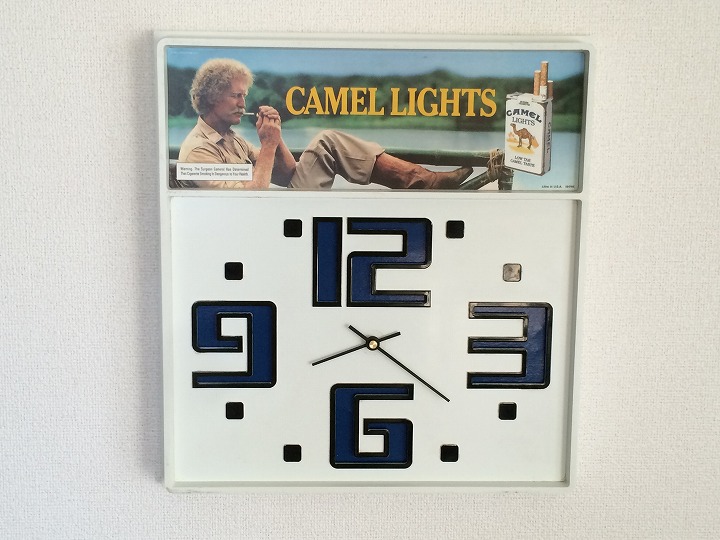 ビンテージ CAMEL キャメル タバコ ウォールクロック 壁掛け時計 vintage