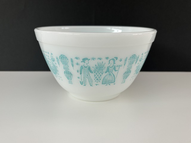 オールドパイレックス バタープリント ミキシングボウル Sサイズ OLD