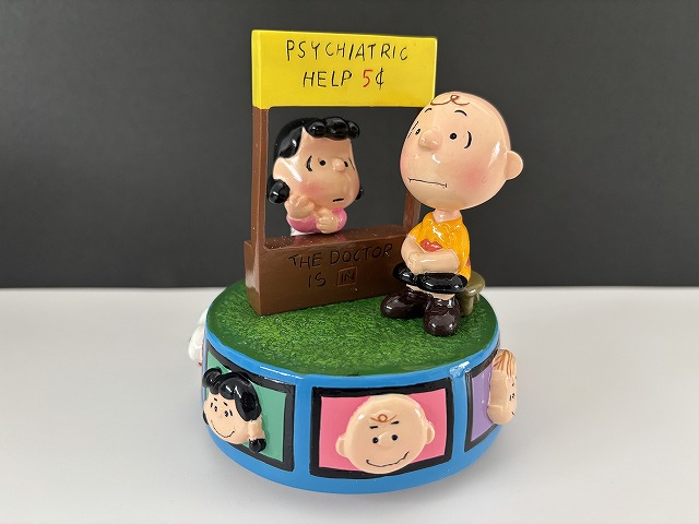 1998年 Flambro ヴィンテージ チャーリーブラウン ルーシー オルゴール