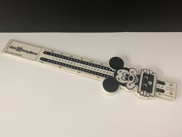 ヴィンテージ ミッキー ルーラー 定規 計算定規 ウォルトディズニー