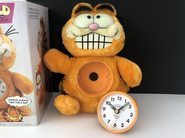 レア デッドストック 箱付き USA ヴィンテージ ガーフィールド 時計