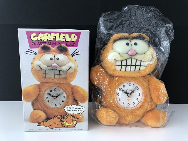 レア デッドストック 箱付き USA ヴィンテージ ガーフィールド 時計
