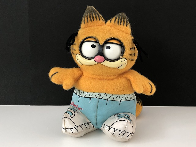 USA ヴィンテージ 目が動く ガーフィールド ぬいぐるみ Garfield 1980s