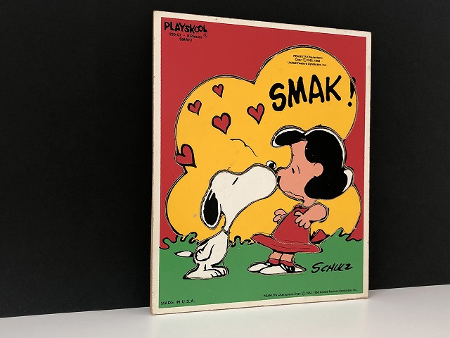 1970's スヌーピー ライナス PLAYSKOOL ウッドパズル ヴィンテージ