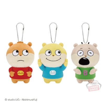 にしむらゆうじ作品 カバンに付けられるぬいぐるみ〜さまざまなこ