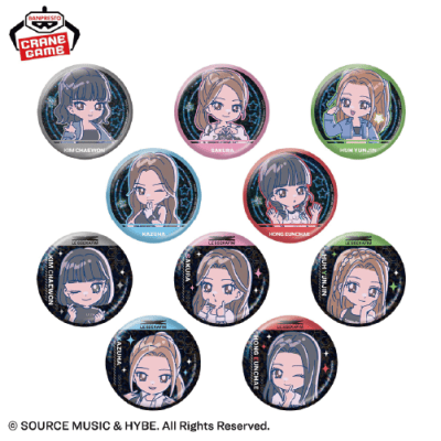 LE SSERAFIM のすたるぽっぷ ホログラム缶バッジ | オンラインクレーン