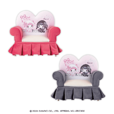 マイメロディ クロミ 月夜のメロクロソファー型ジュエリーボックス