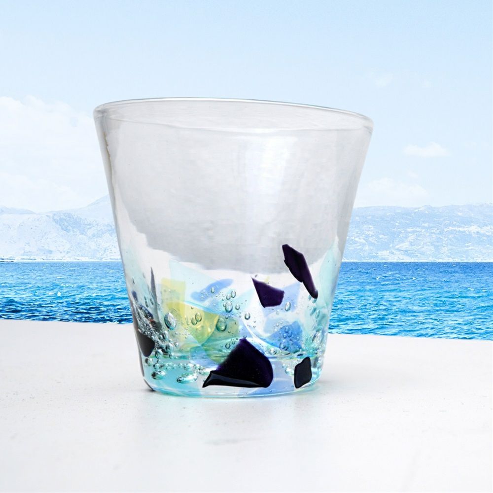沖縄県/RYUKYU GLASS WORKS 海風】アクアリーフ広口小 | ロカルコストア