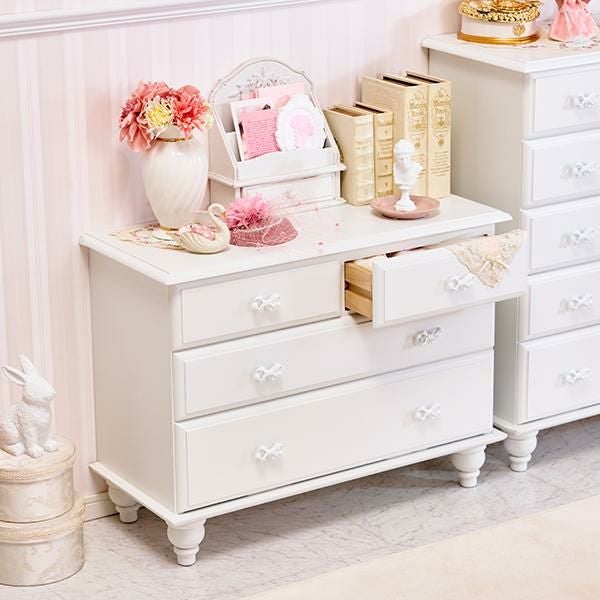 大型】チェスト(ワイド)/Rublanc(リュブラン)｜かわいいお姫様