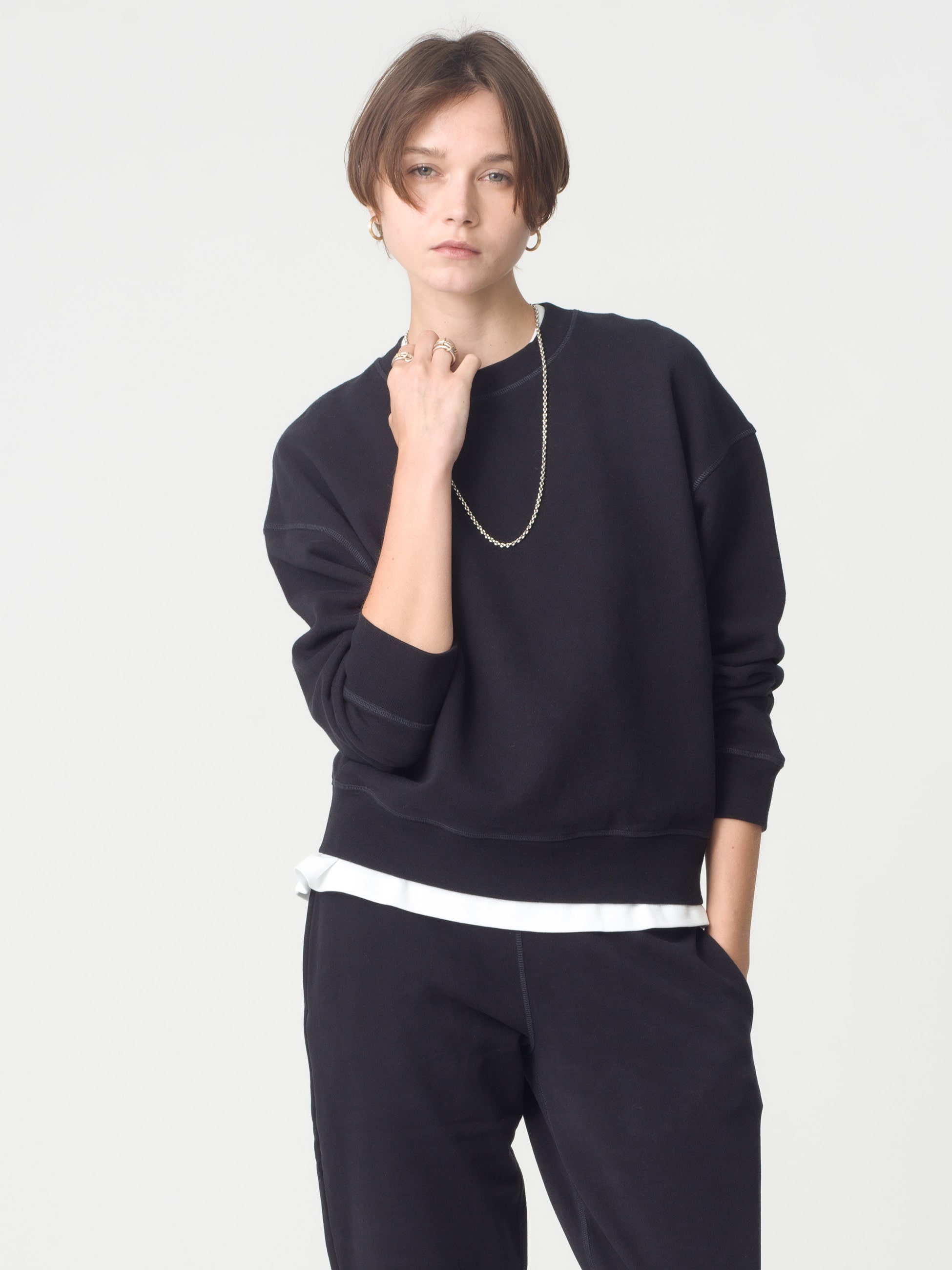 スウェット プルオーバー（グレー/ブラック）｜SUNSPEL(サンスペル