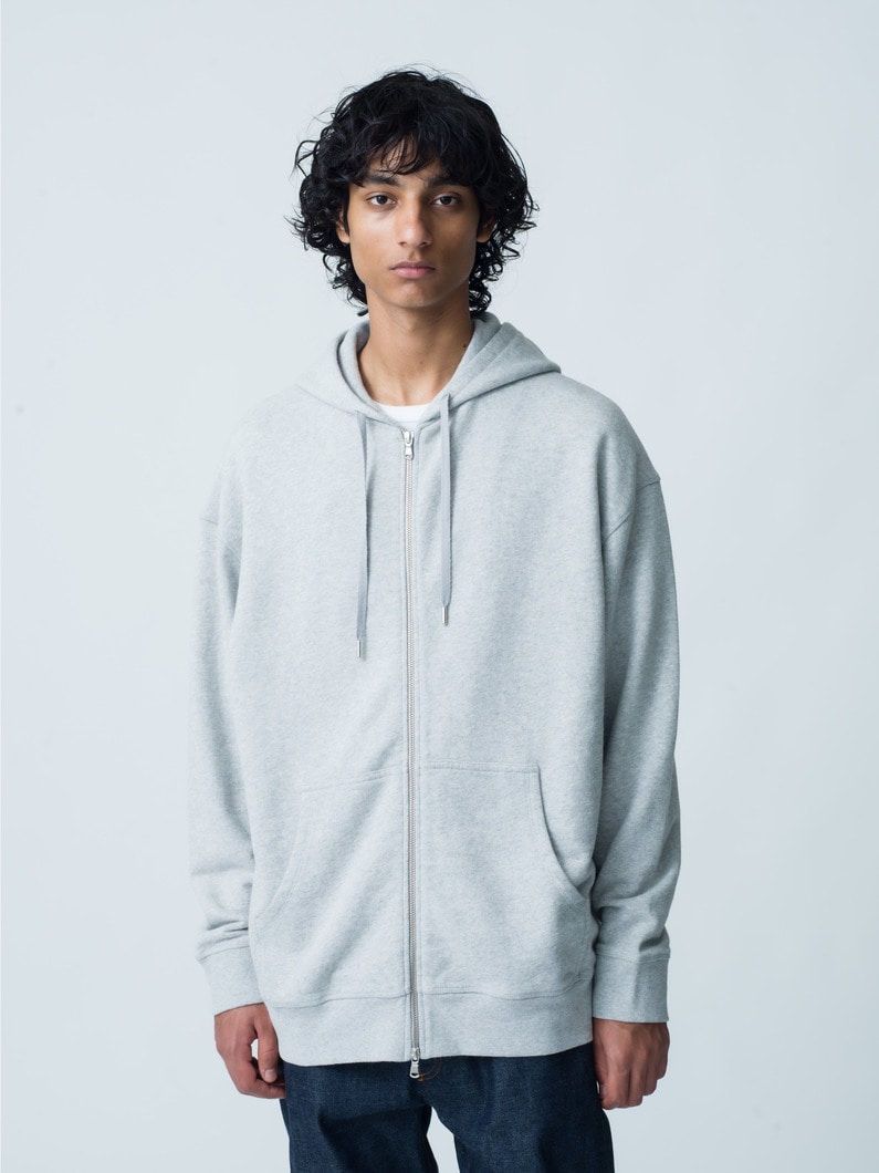 ループバックルーズフィットスウェットジップフーディー｜SUNSPEL