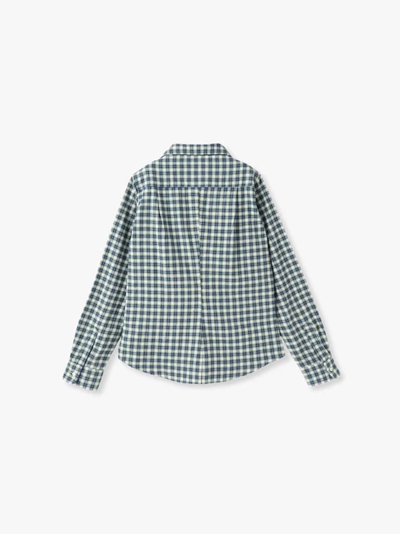 バリー イタリアンコットン チェックシャツ（グリーン）｜Frank