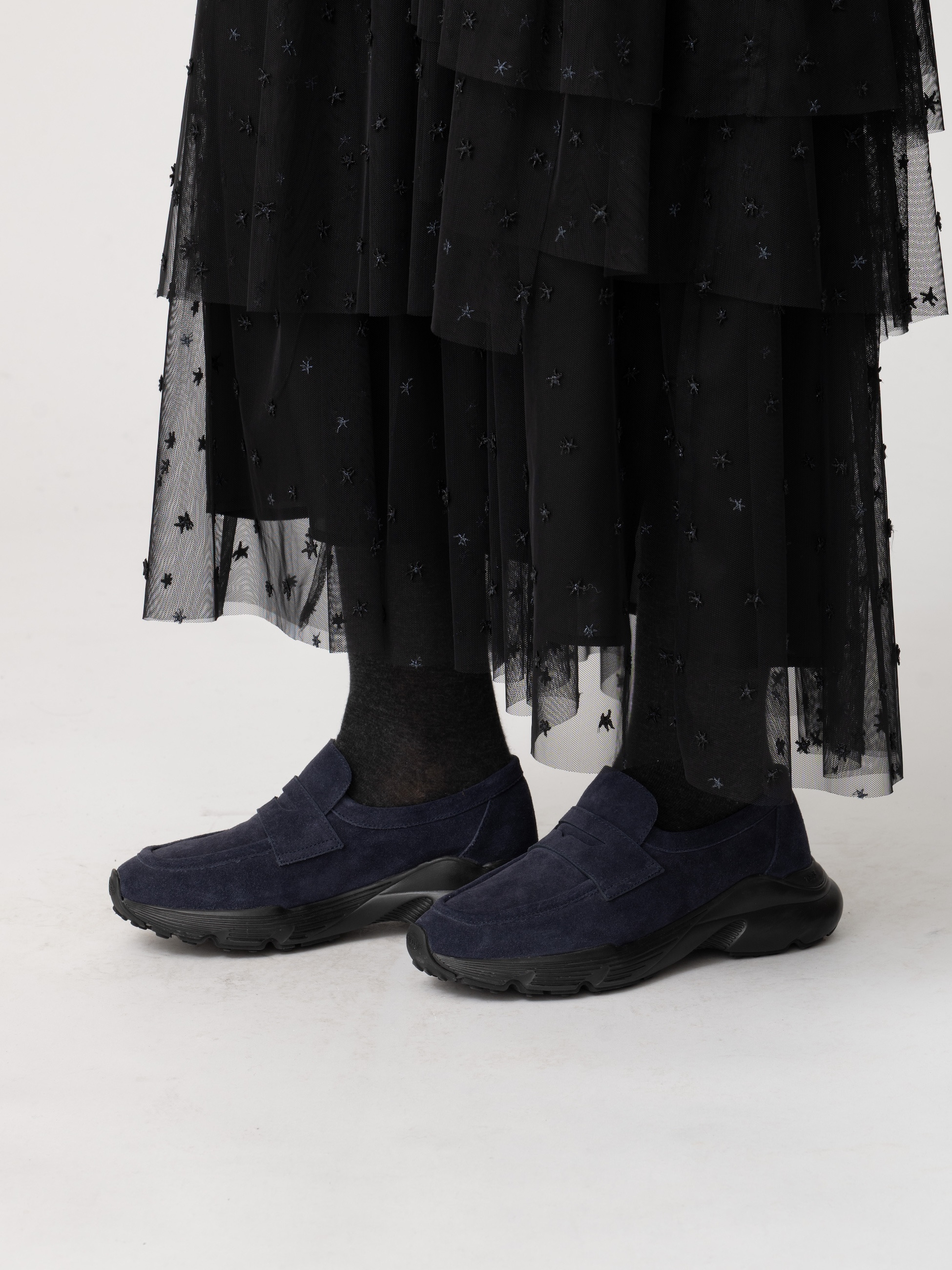 スウェード ローファースニーカー（ネイビー）｜TOD'S(トッズ)｜Ron Herman