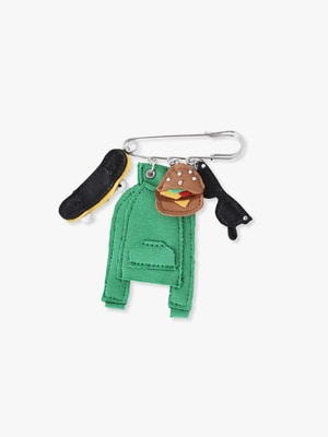 チェックパンツ＆スニーカー ブローチ｜Anne Marie Herckes(アンヌ