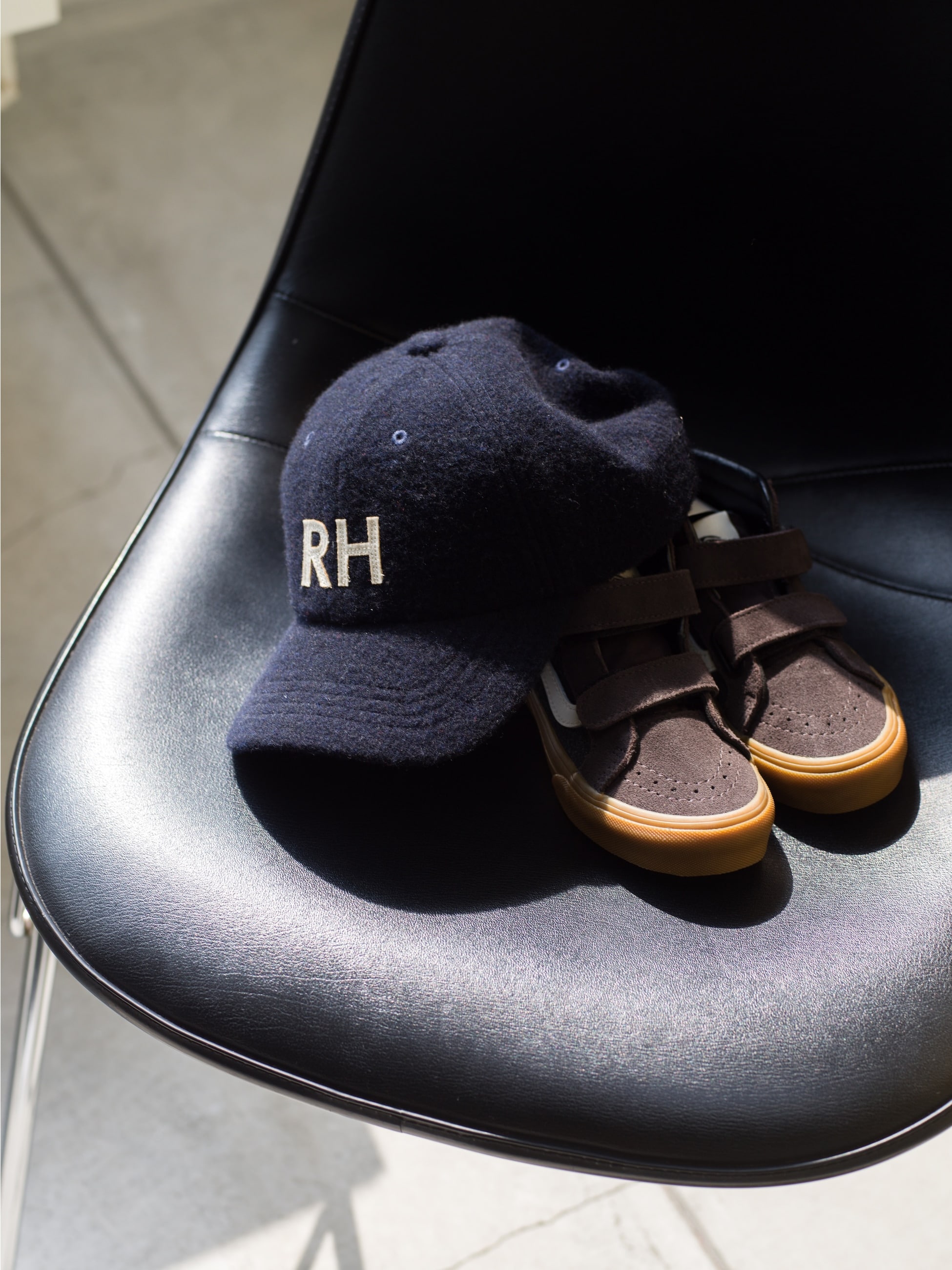 メルトン パッチ キャップ（ネイビー/レッド）｜Ron Herman(ロン