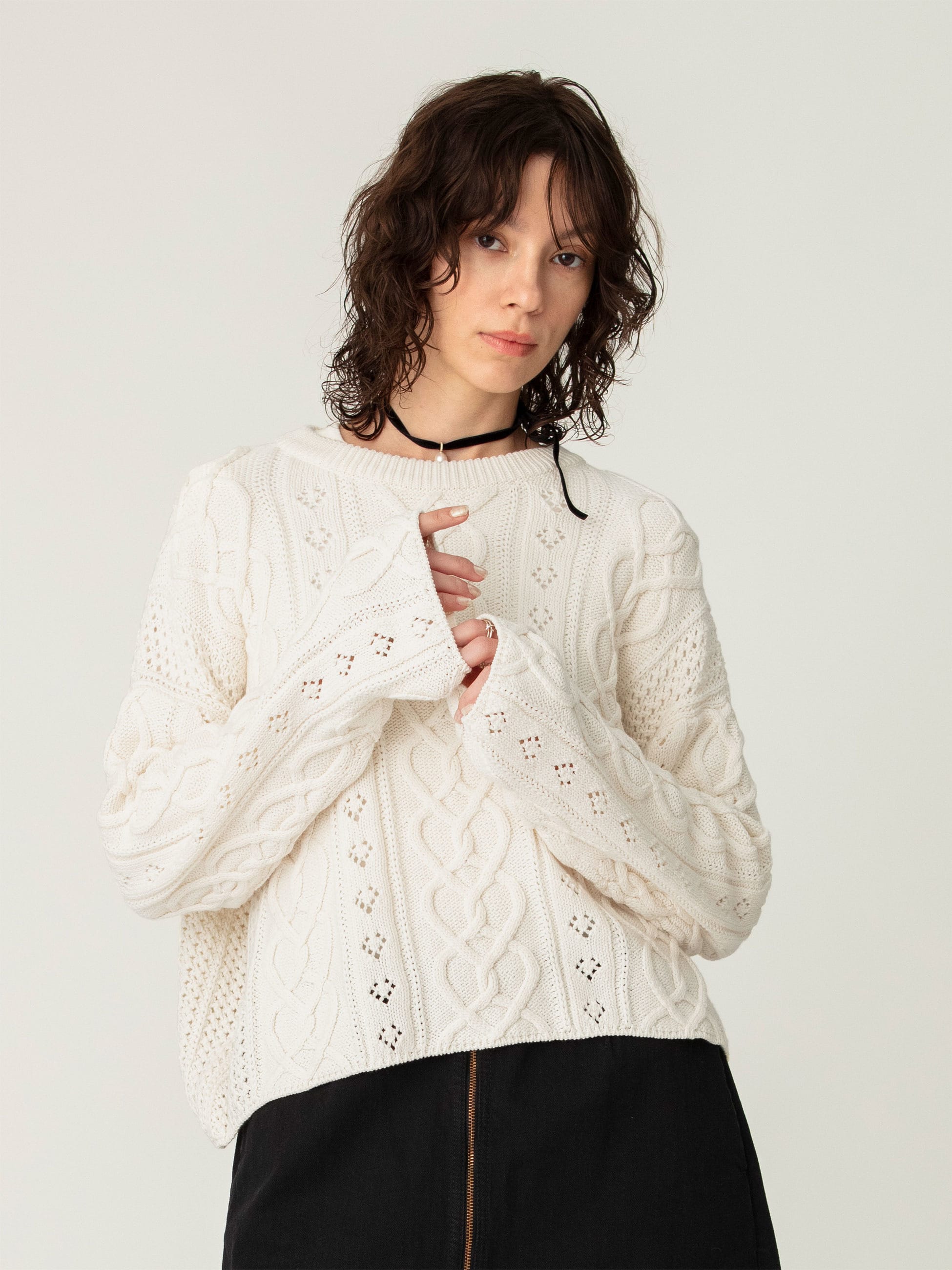 ハート ケーブル ニット プルオーバー｜Ron Herman(ロンハーマン)｜Ron