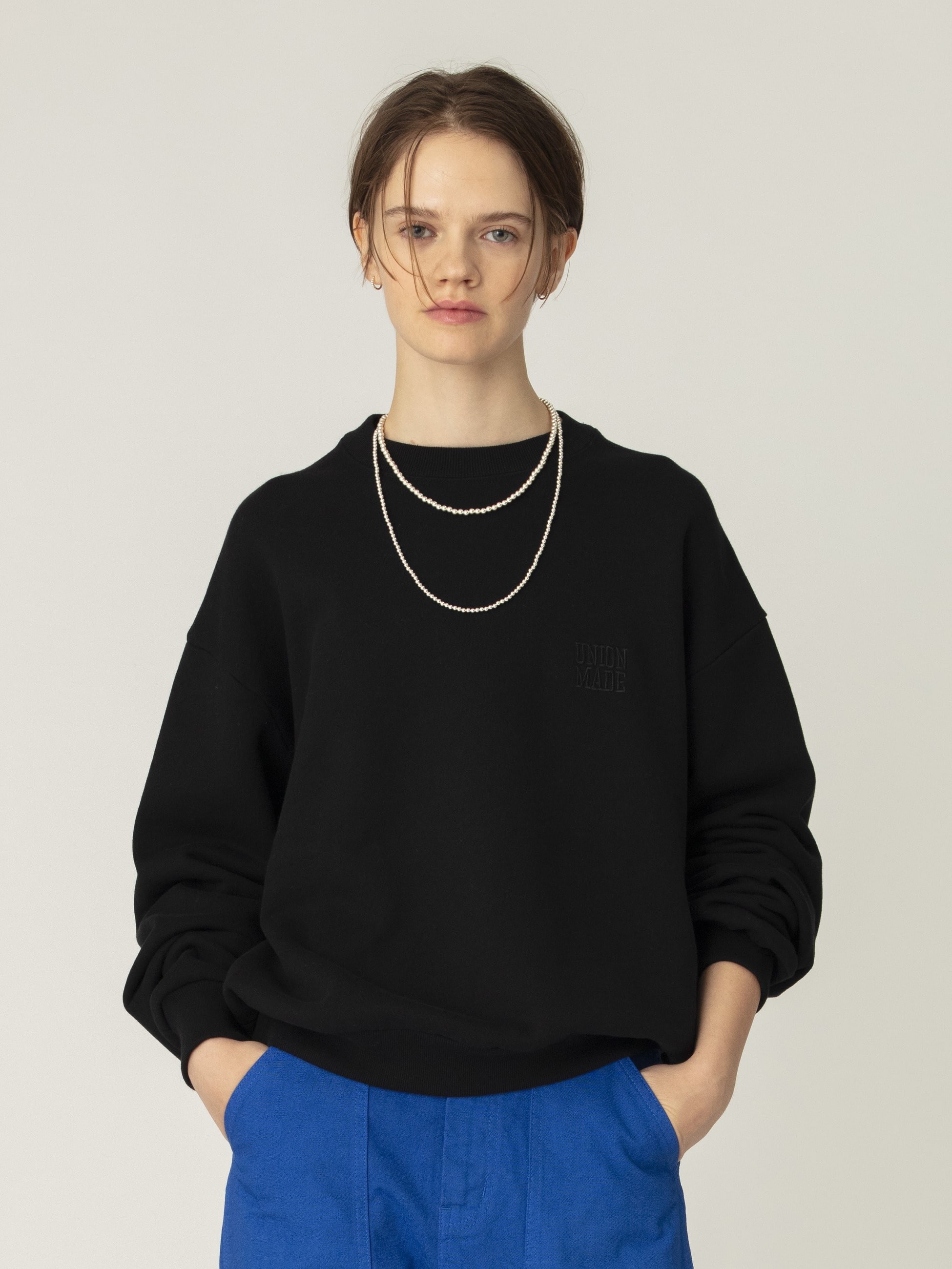 ロゴ スウェット プルオーバー（ホワイト/ブラック）｜UNION LAUNCH