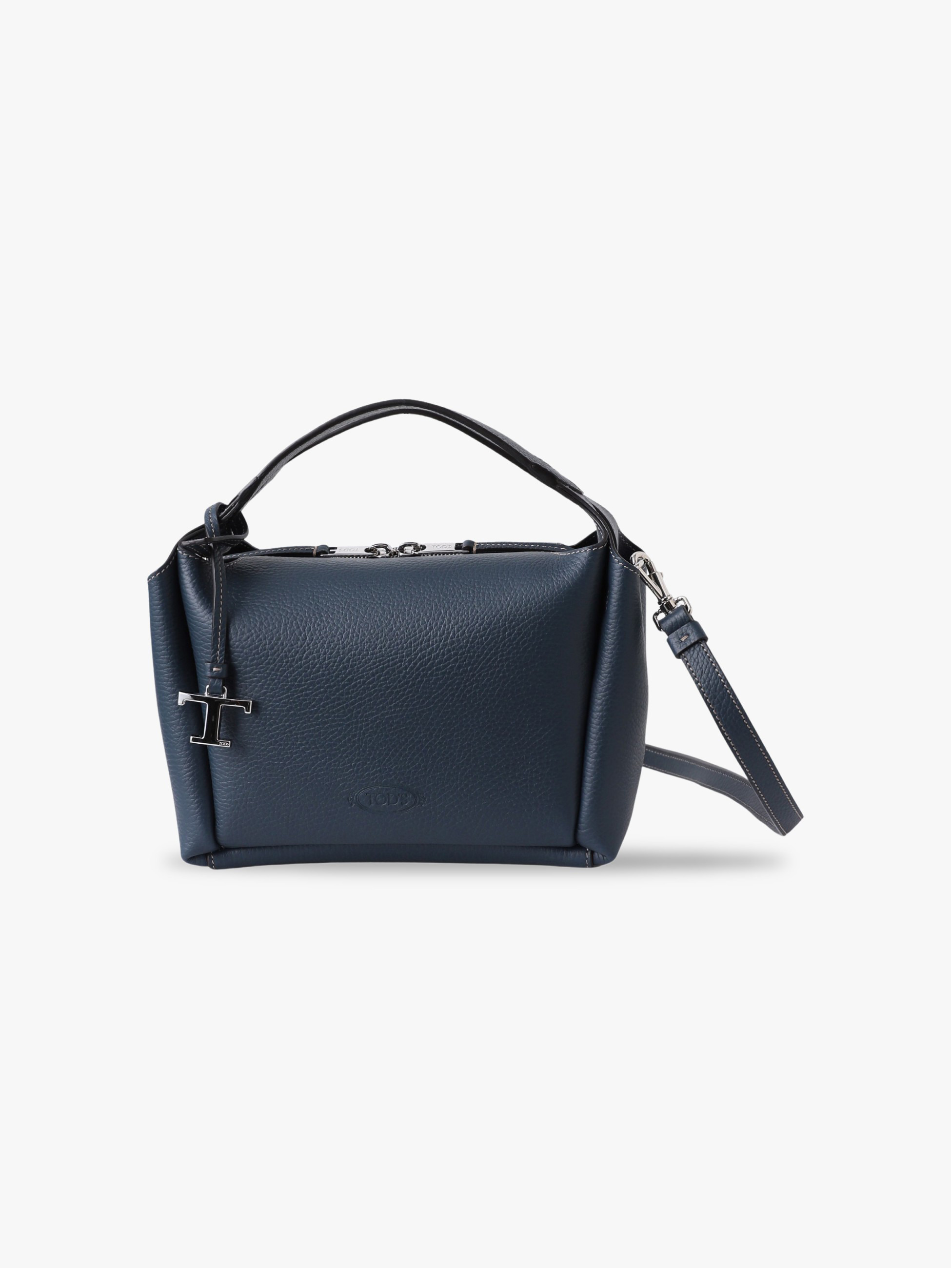 レザー バウレット バッグ ミニ（アイボリー/ネイビー）｜TOD'S(トッズ