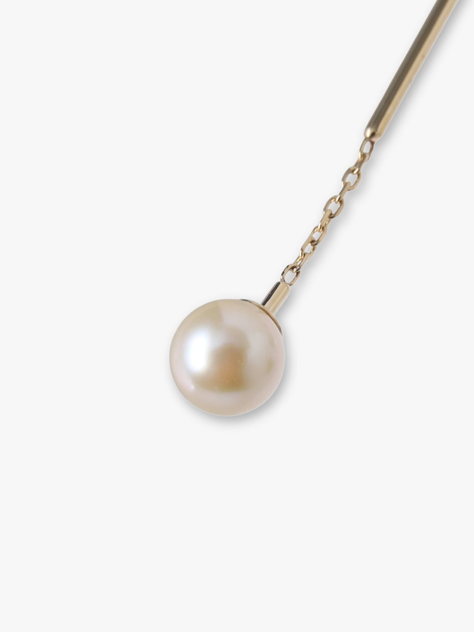 ペールゴールド アコヤパール バー ピアス｜MIZUKI(ミズキ)｜Ron Herman