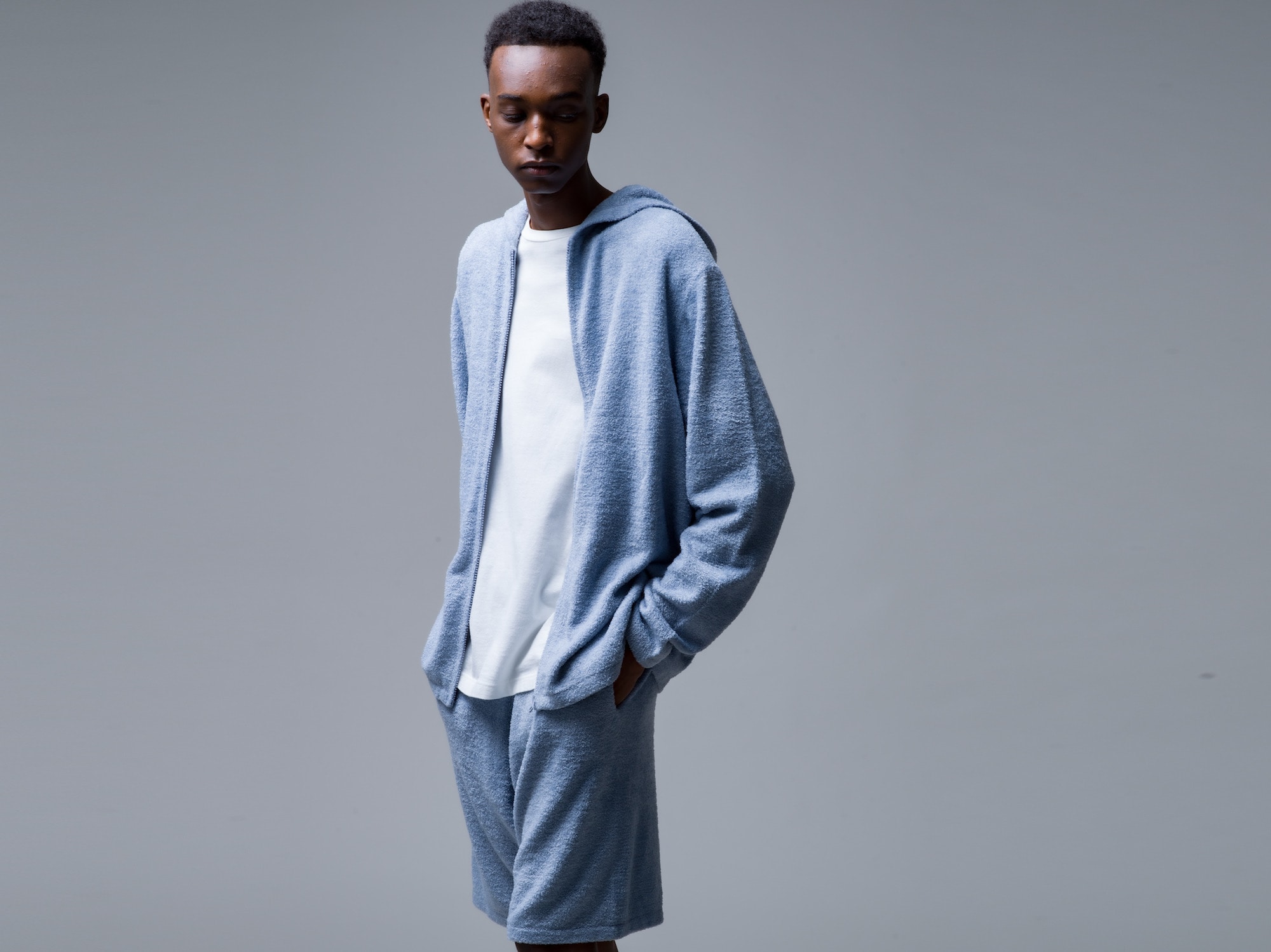 BAREFOOT DREAMS for Ron Herman Zip Hoodie ＆ Shorts 4.9 (Sat) New