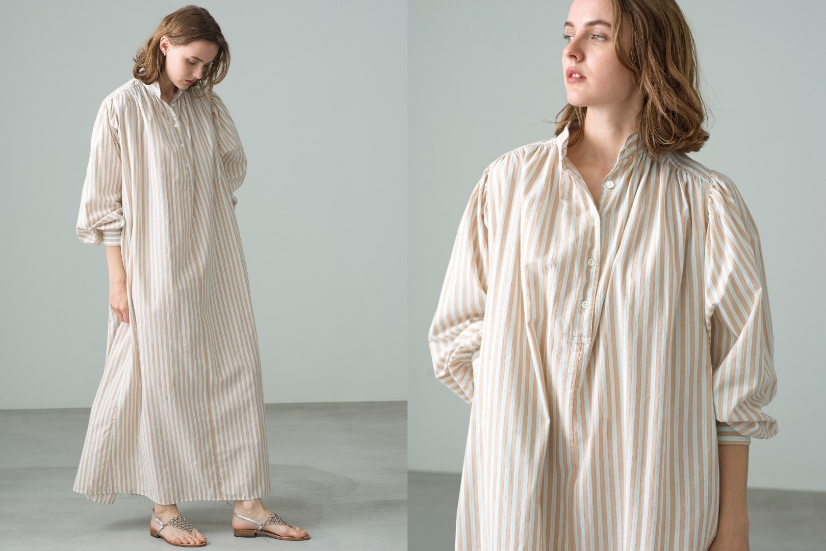 TEN×Ron Herman Stripe Kaftan Dress Release News｜Ron Herman