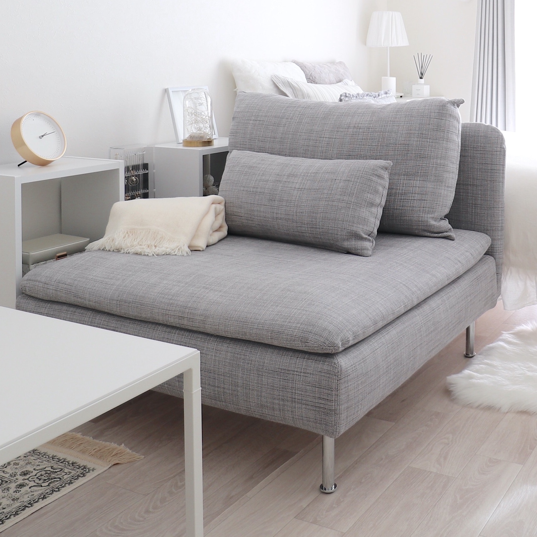 都内無料配送】IKEA イケア ソーデルハムン 1人掛け ダークグレー 都内