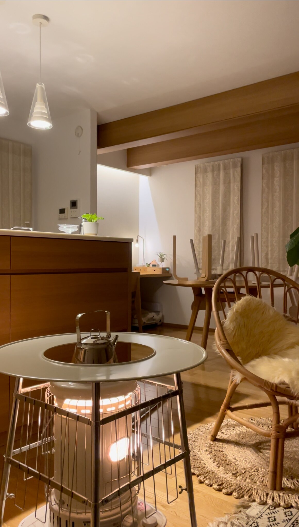 即出荷) 丸型ストーブガード デラックス (対流式) 石油ストーブ用 組立