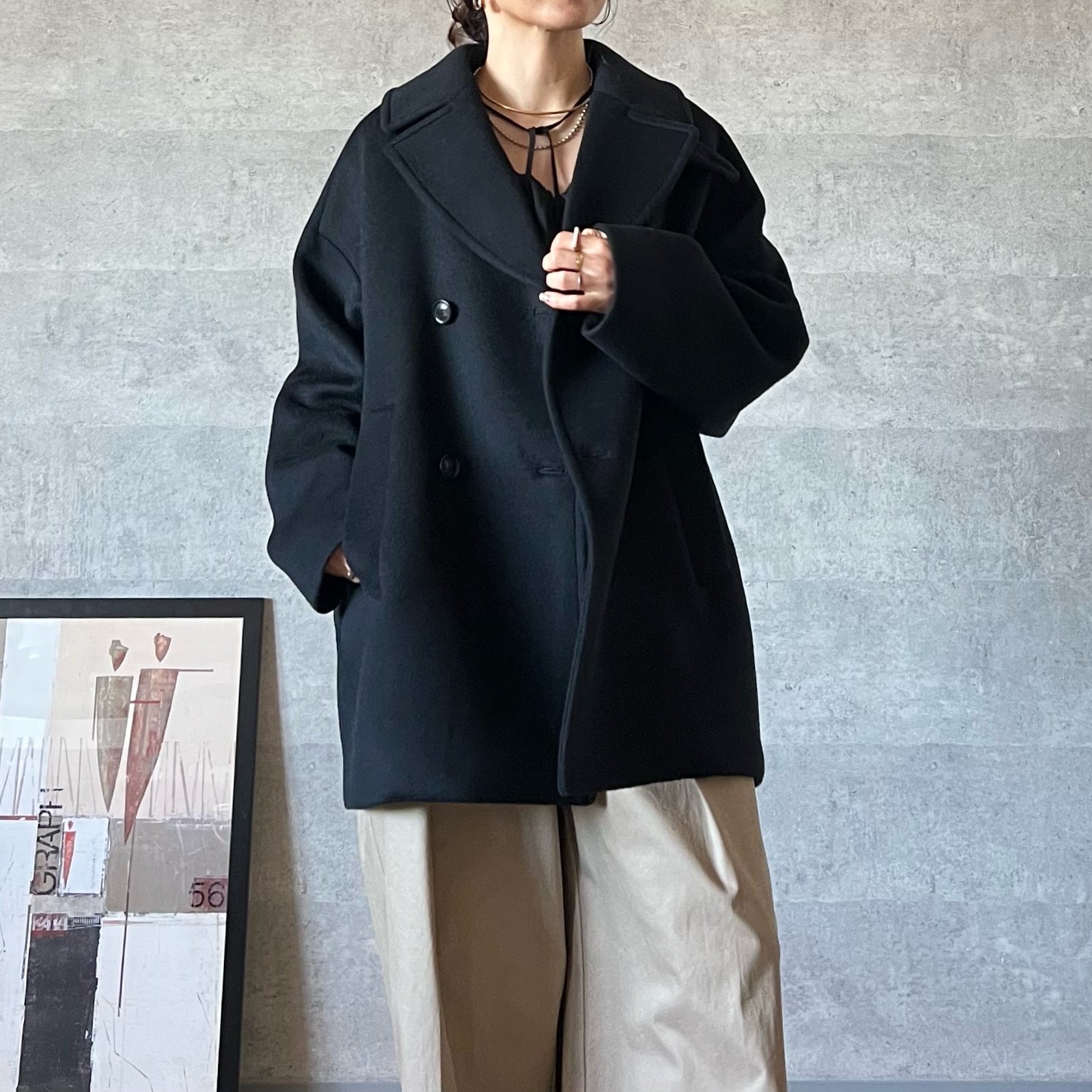 TICCA ティッカ TBDA-232 ピーコート ミドルコート ウールコート