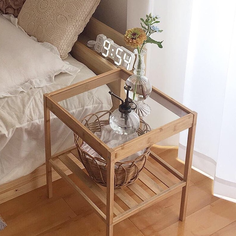 IKEA イケア ベッドサイドテーブル 36x35cm 20247128 NESNA ネスナ